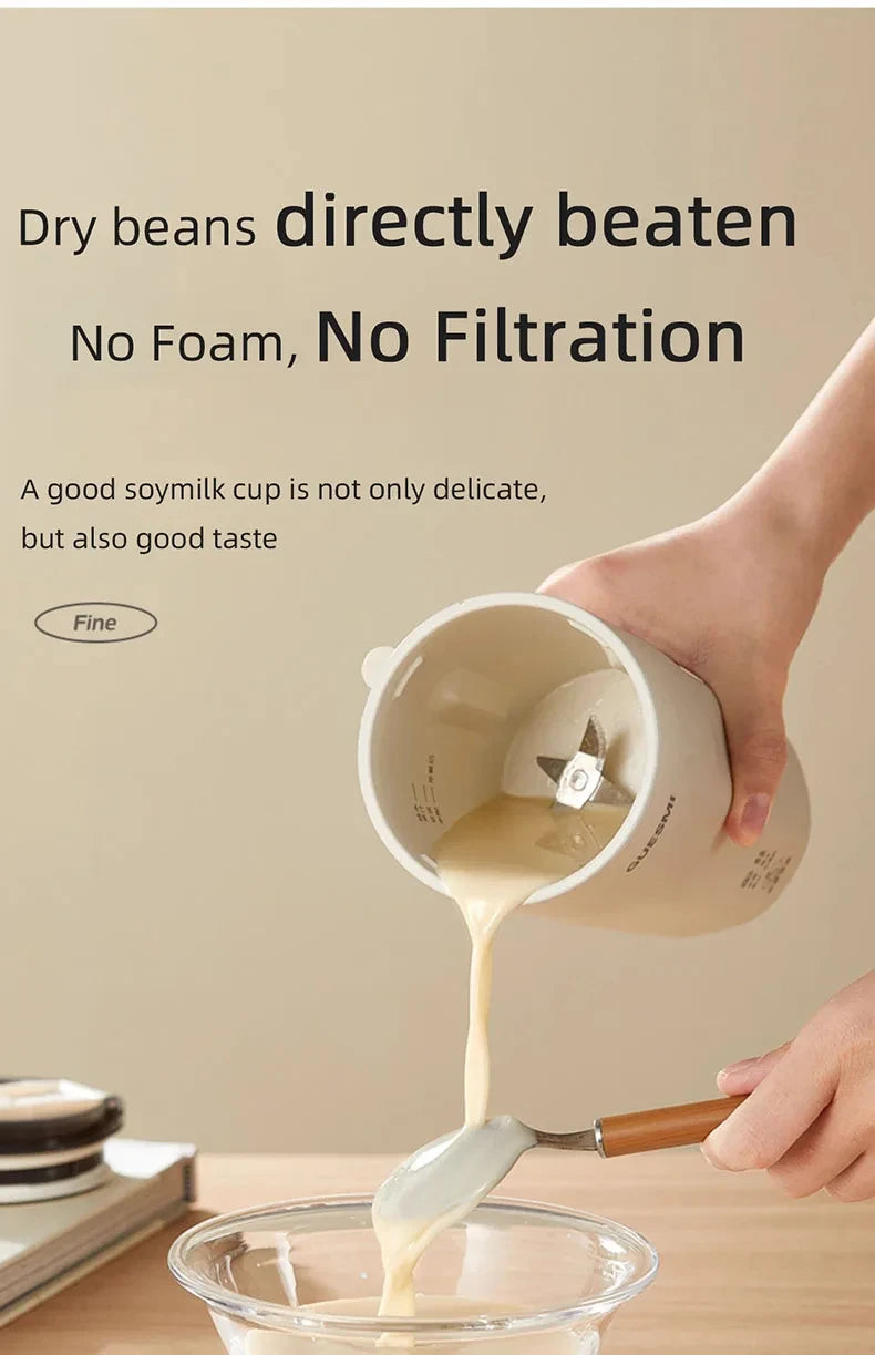 220V Mini Soy Milk Machine Electric Juicer Blender Mixer Wall Breaking Machine Soybean Milk Maker Breakfast Machine 350ml