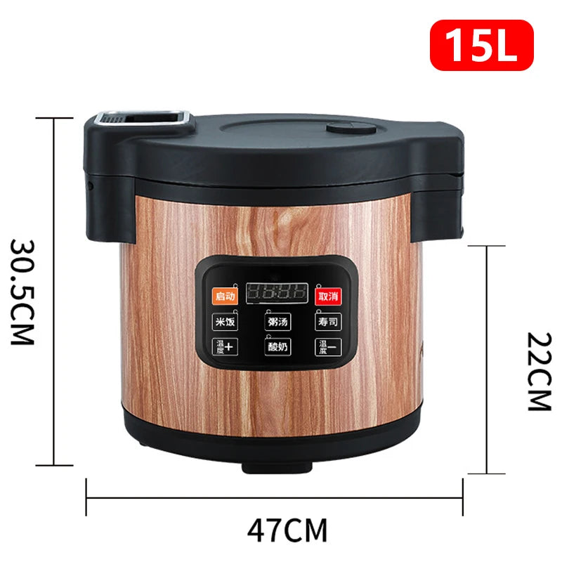 220V Electric Rice Cooker Rice Cooker Non-stick Inner Liner Soup Rice Warmer Kitchen Appliances For Restaurant/Hotel 15/19/32L