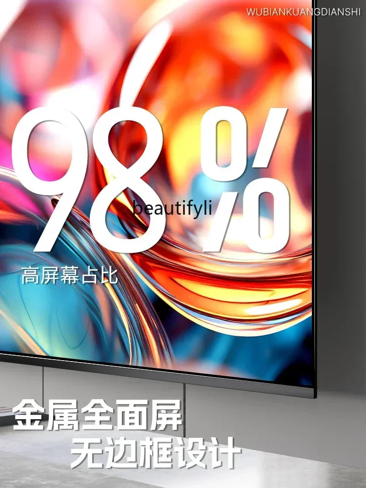 Frameless TV 100 inch intelligent network 85WIFI75 high definition 4k65 LCD full large screen