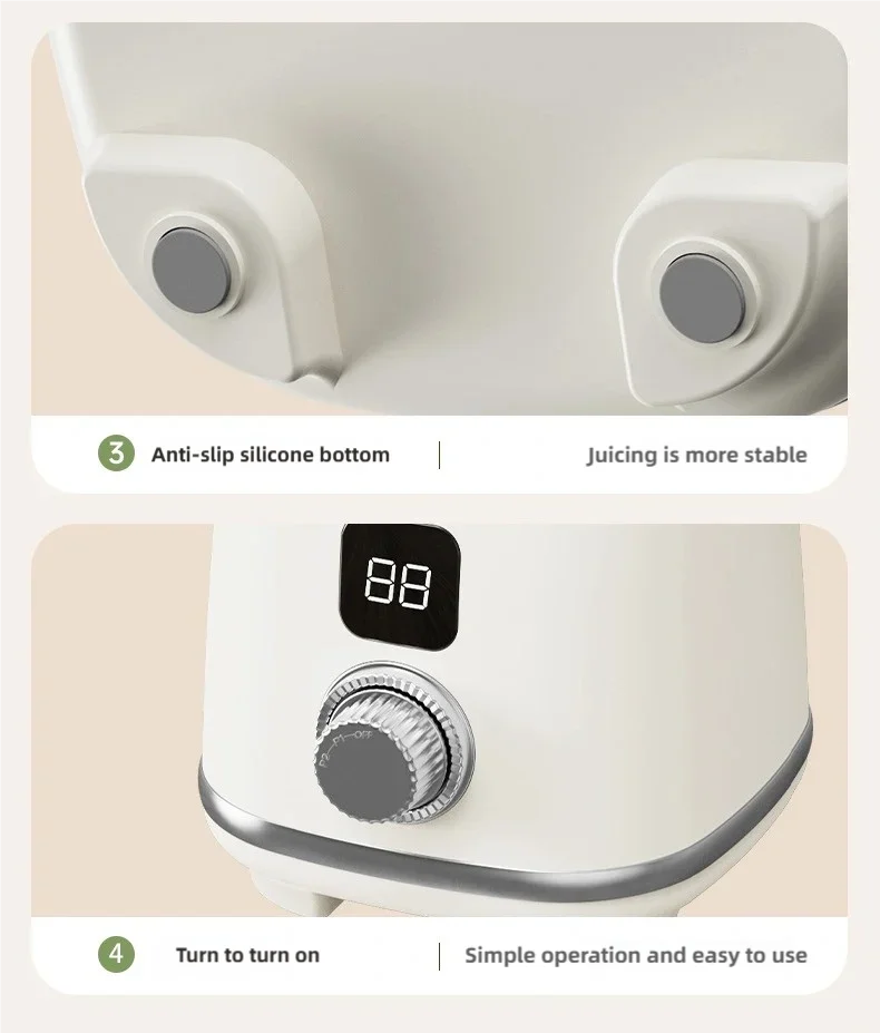 Multifunctional Household Blender Juicer with 10 Blades High Juice Yield Ice Crusher Juice Extractor Kitchen Tool