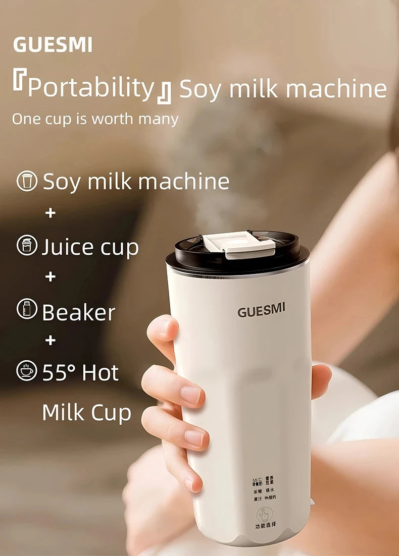 220V Mini Soy Milk Machine Electric Juicer Blender Mixer Wall Breaking Machine Soybean Milk Maker Breakfast Machine 350ml