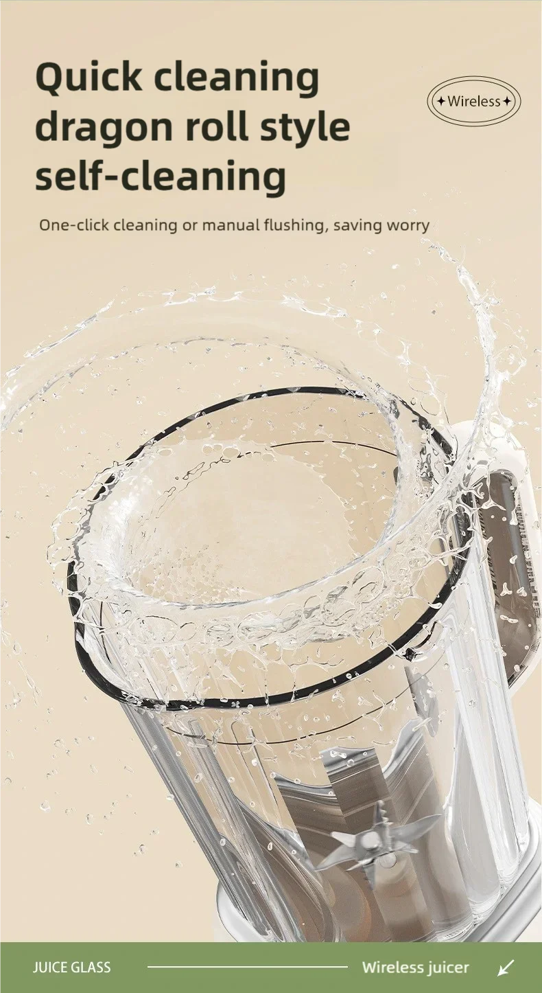 Multifunctional Household Blender Juicer with 10 Blades High Juice Yield Ice Crusher Juice Extractor Kitchen Tool