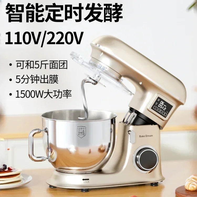 Large Capacity Fully Automatic Chef Machine: Ideal for Commercial and Household Use, Perfect for Egg Beating and Dough Kneading