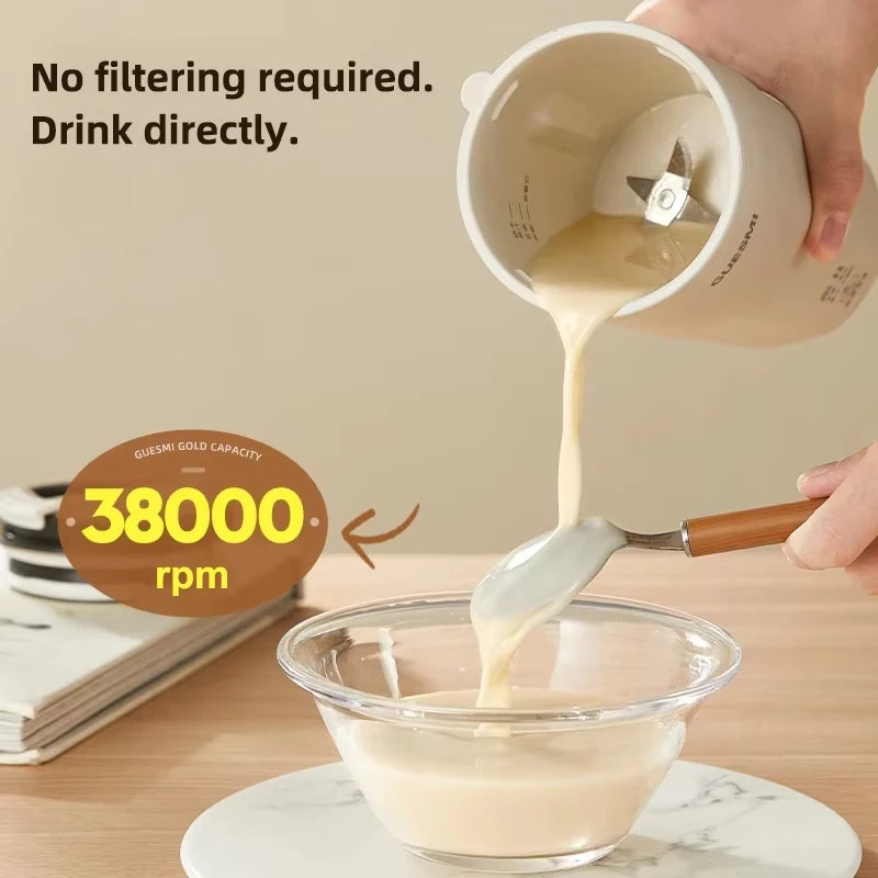 220V Mini Soy Milk Machine Electric Juicer Blender Mixer Wall Breaking Machine Soybean Milk Maker Breakfast Machine 350ml