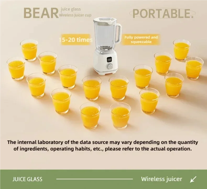 Multifunctional Household Blender Juicer with 10 Blades High Juice Yield Ice Crusher Juice Extractor Kitchen Tool
