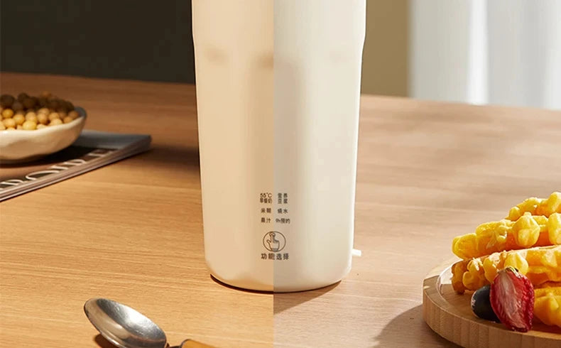 220V Mini Soy Milk Machine Electric Juicer Blender Mixer Wall Breaking Machine Soybean Milk Maker Breakfast Machine 350ml