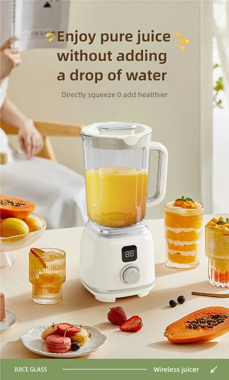 Multifunctional Household Blender Juicer with 10 Blades High Juice Yield Ice Crusher Juice Extractor Kitchen Tool