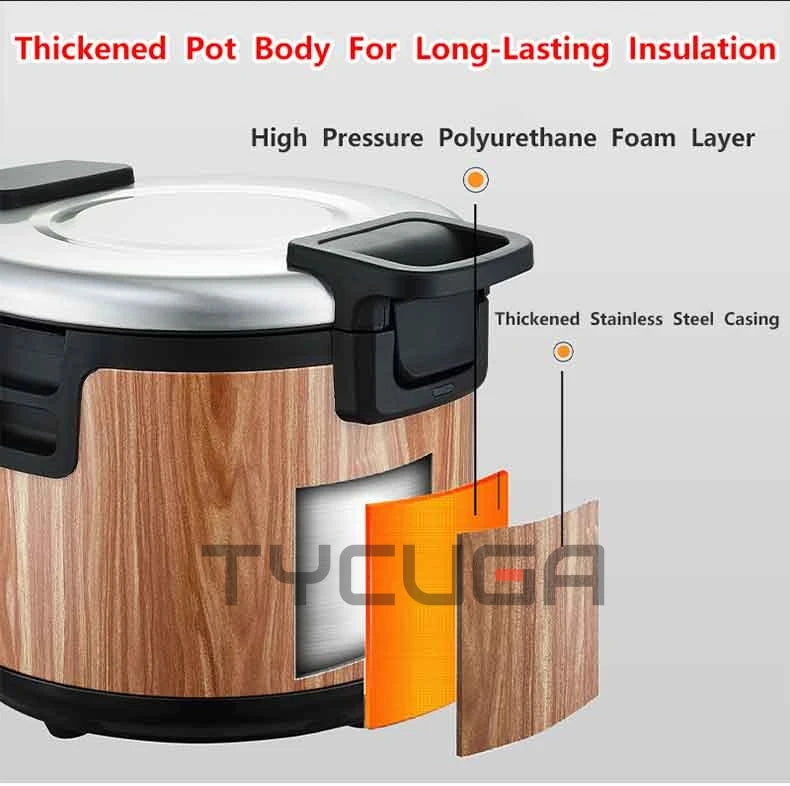 220V Electric Rice Cooker Rice Cooker Non-stick Inner Liner Soup Rice Warmer Kitchen Appliances For Restaurant/Hotel 15/19/32L