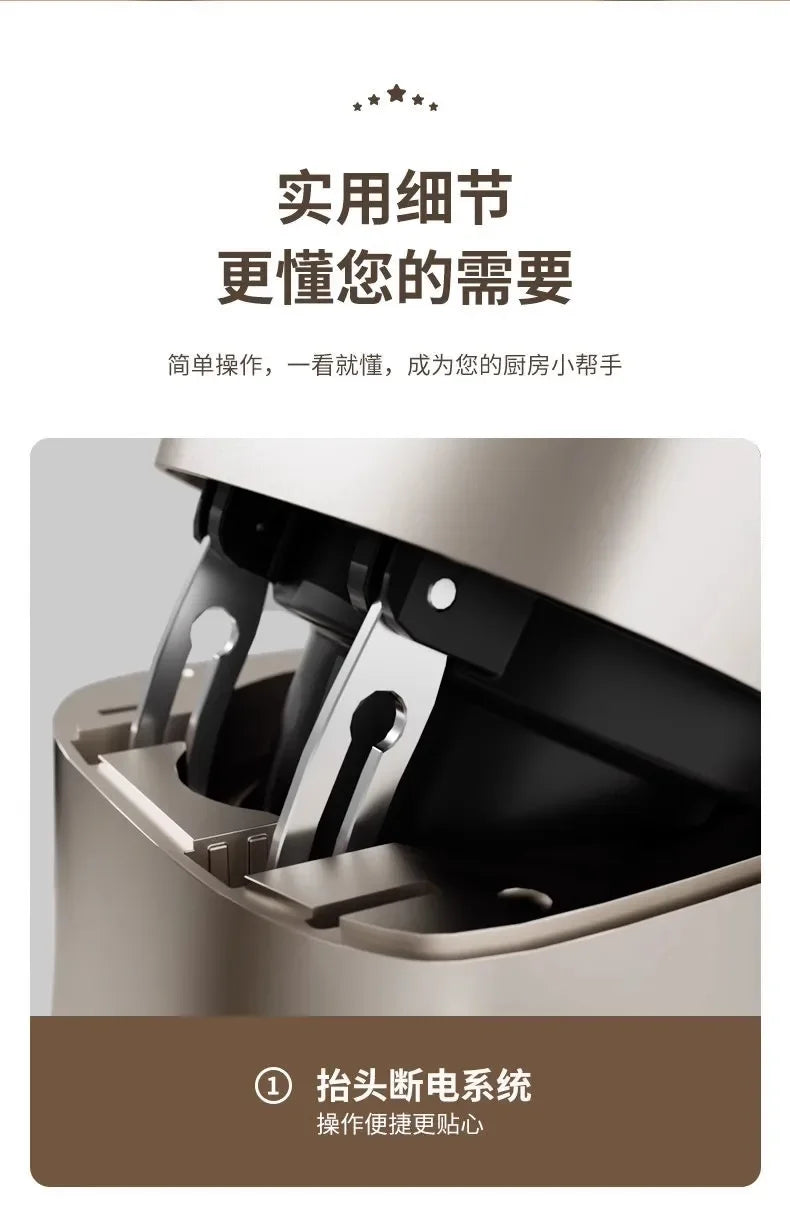 Large Capacity Fully Automatic Chef Machine: Ideal for Commercial and Household Use, Perfect for Egg Beating and Dough Kneading