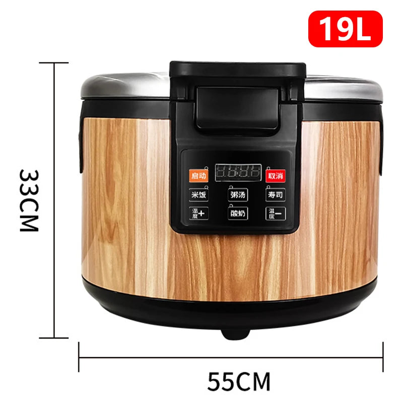 220V Electric Rice Cooker Rice Cooker Non-stick Inner Liner Soup Rice Warmer Kitchen Appliances For Restaurant/Hotel 15/19/32L