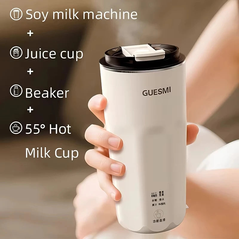 220V Mini Soy Milk Machine Electric Juicer Blender Mixer Wall Breaking Machine Soybean Milk Maker Breakfast Machine 350ml