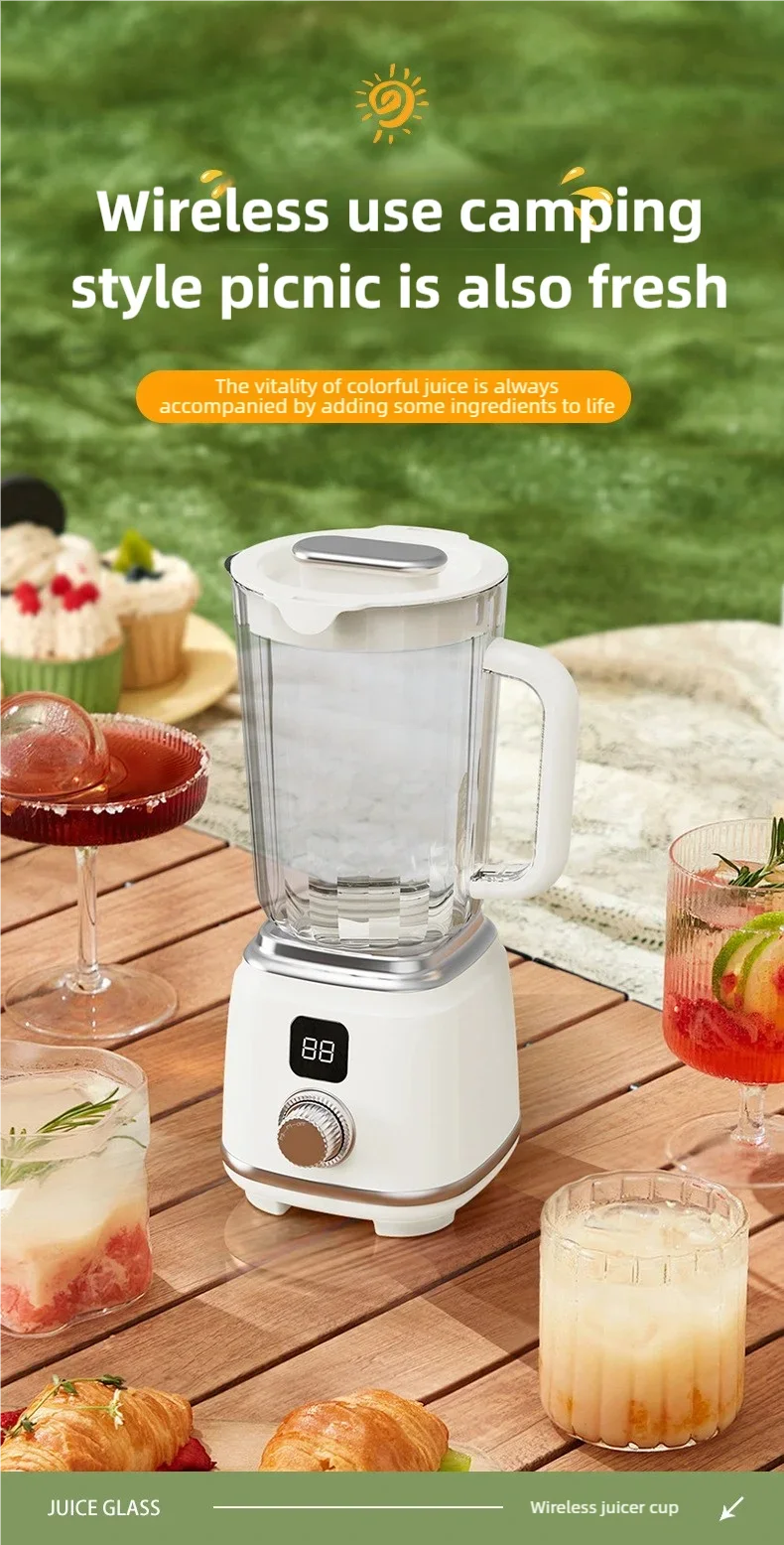 Multifunctional Household Blender Juicer with 10 Blades High Juice Yield Ice Crusher Juice Extractor Kitchen Tool