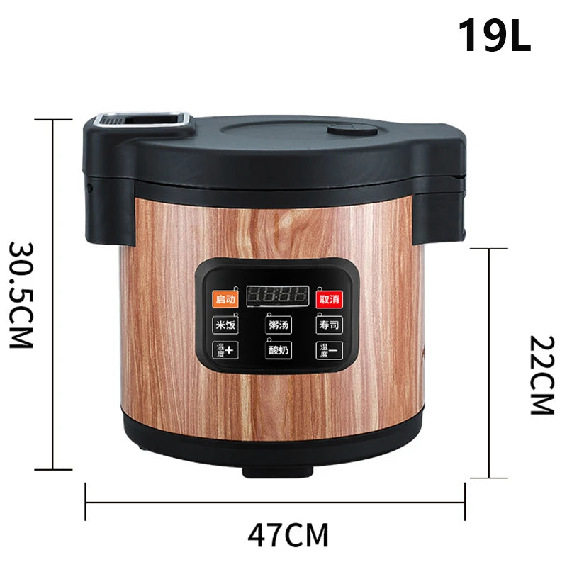 220V Electric Rice Cooker Rice Cooker Non-stick Inner Liner Soup Rice Warmer Kitchen Appliances For Restaurant/Hotel 15/19/32L