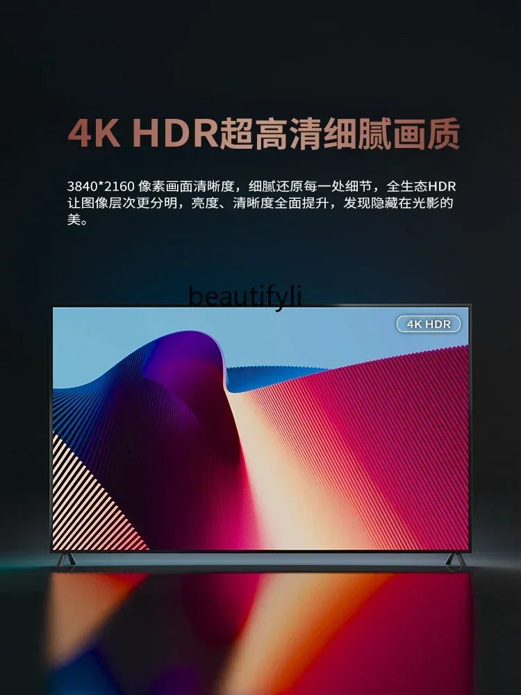 Frameless TV 100 inch intelligent network 85WIFI75 high definition 4k65 LCD full large screen
