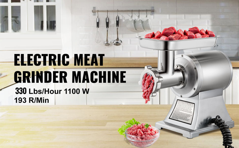 SucceBuy 122 Kg/H 250 KG/H Electric Meat Mincer Chopper Heavy Duty Food Processors Kitchen Appliances Commercial Grinder Machine