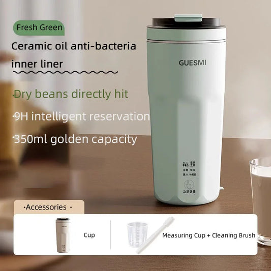 220V Mini Soy Milk Machine Electric Juicer Blender Mixer Wall Breaking Machine Soybean Milk Maker Breakfast Machine 350ml