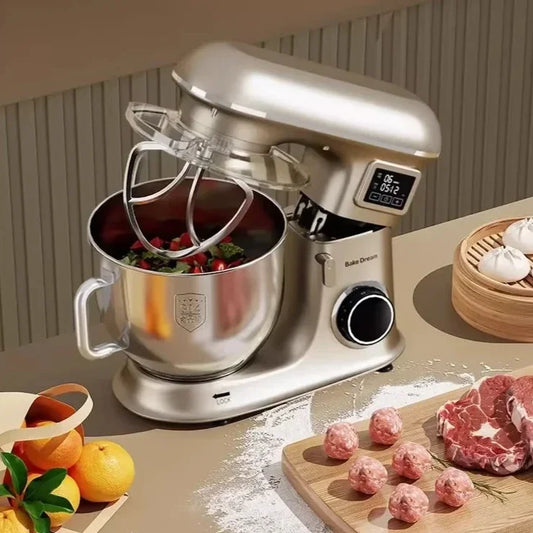 Large Capacity Fully Automatic Chef Machine: Ideal for Commercial and Household Use, Perfect for Egg Beating and Dough Kneading