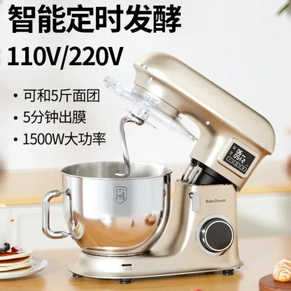 Large Capacity Fully Automatic Chef Machine: Ideal for Commercial and Household Use, Perfect for Egg Beating and Dough Kneading