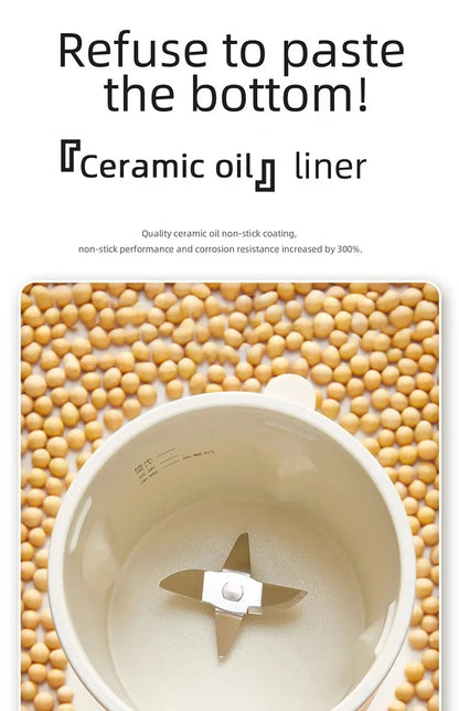 220V Mini Soy Milk Machine Electric Juicer Blender Mixer Wall Breaking Machine Soybean Milk Maker Breakfast Machine 350ml