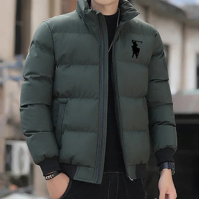 2025 Autumn/Winter fashion zipper cotton jackets, warm cotton-padded jackets, winter casual sports cotton-padded clothes, stand-