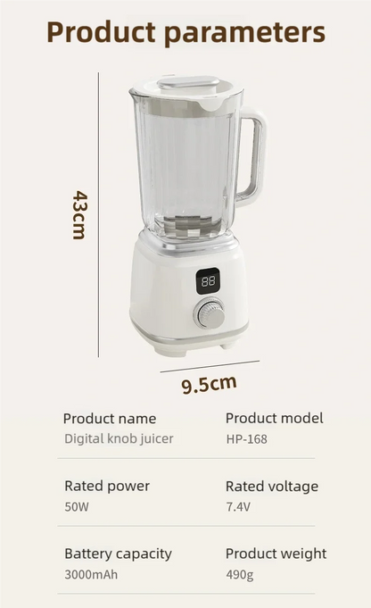 Multifunctional Household Blender Juicer with 10 Blades High Juice Yield Ice Crusher Juice Extractor Kitchen Tool